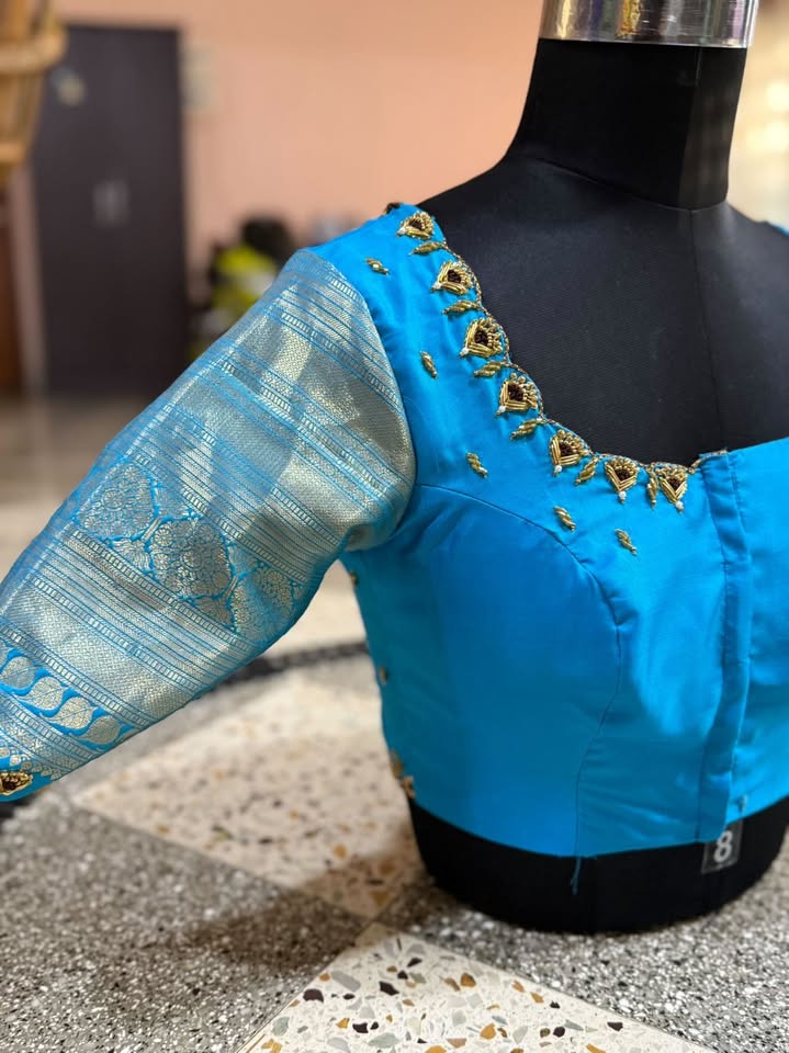 Stunning Aari & Magam Sleeve Work - Dreamt Beauty's Institute & Boutique